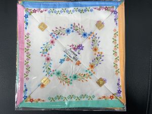 Pure Cotton Ladies Handkerchief 12x12Inch
