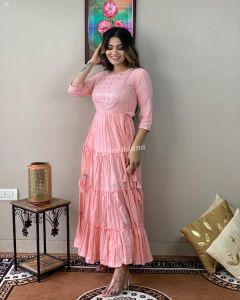 Rayon Kurtis, Kurti Style : A-line Party Wear