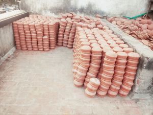 Polished Clay Cooking Pot Antique