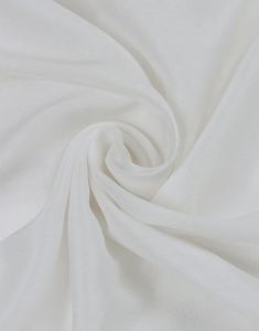 Plain Rayon Fabric L-100, Color : White