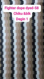 Dope Dyed Chikoo and Black Men Shirt Fabric