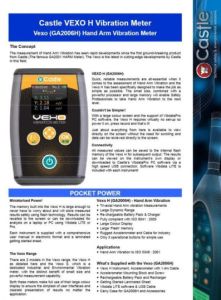 Vexo (GA2006H) Hand Arm Vibration Meter