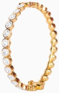 Moissanite Polki Bangle