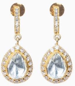 Moissanite Polki Earrings