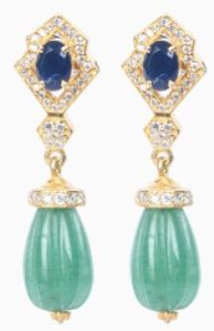 Polki Moissanite Earrings