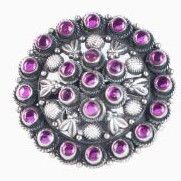 South Sterling Silver Red Onyx Stones Earrings