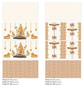 Pooja Room Ceramic Designer Wall Tiles