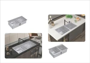 Quartz Single Bowl Square Sink, Color : Silver