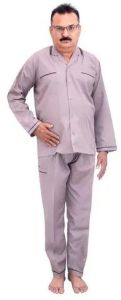 Cotton Mens Purple Nightsuit, Sleeve Type : Full Sleeves