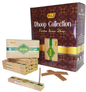 Premium 4-inch Golden Wood Dhoop Sticks