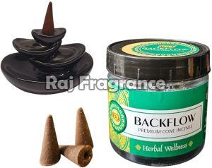 Wood Hebal Backflow Incense Cones 100g, Color : Brown 2inch