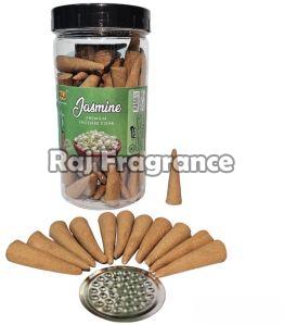 Raj Wood 200g Jasmine Dhoop Cones, Color : Brown