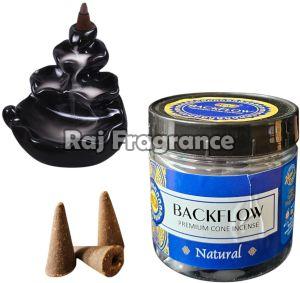 Wood Natural Backflow Incense Cones 100g, Color : Brown 2 Inch