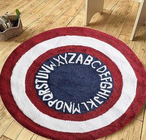 Avengers Theme Tufted Wool Carpet