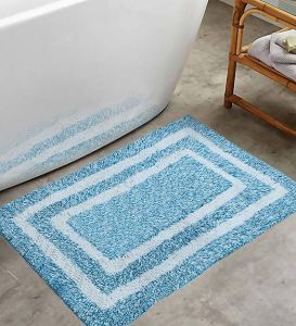 Pain Cotton Morocco Door Mat, Color : Aqua 44x64 Cm