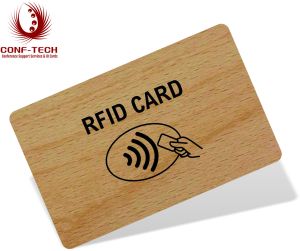 Wooden RFID Card, Color : Brown for Access Control Identification
