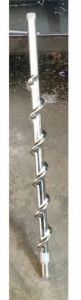Polished 280 Mm Stainless Steel Auger Screw 4 Inch, Grade : SS304