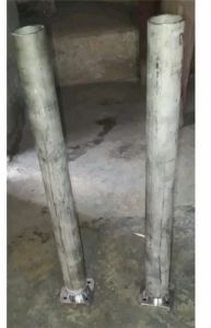 700 Mm Mild Steel Funnel Tubes, Color : Silver
