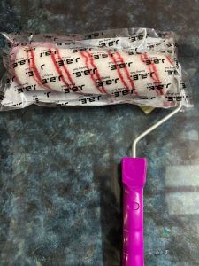 white cotton lining paint roller