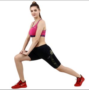 Polyester Womens Track Short Pant, Color : Assorted Sportswear