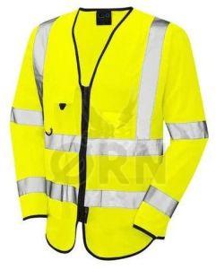 100% Knitted Polyester Hi Vis Deluxe Full Sleeves Waistcoat