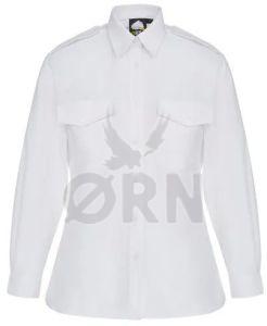 Orn The Classic L/S Pilot Blouse, Color : White Formal