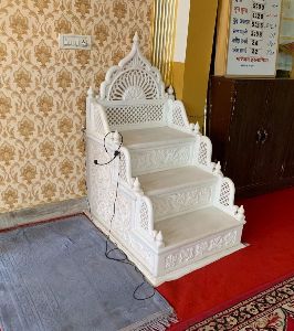 Masjid Marble Mimber, Color : White W2.5 L3.5. Ft