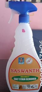 Salt Stain Remover, Brand Name : Saswanth, Packaging Size : 500ml