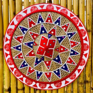 Assamese Fulam Japi 18 Inch Traditional Hat