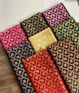 Intricate Designs Silk Brocade Fabrics