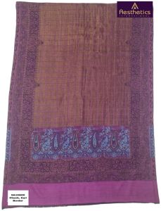 Designer Wool Zari Stoles, Color : Multicolor Standard