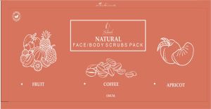 Natural THE Essence OF Nature Face & Body Scrubs Pack OF 3 150GM. (50g X 3)| Nourishes THE Skin | Fo