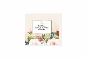 Natural THE Essence OF Nature Rose &AMP;AMP; Berries Body Kit 500ML FOR All Skin Type