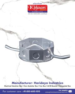 Galvanized Iron Hexagonal Ceiling GI Fan Box, Brand Name : Kisaan