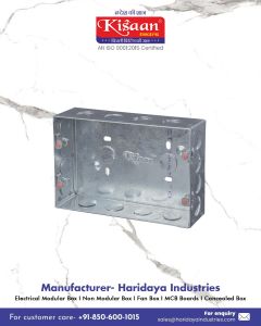 Rectangular Galvanized Iron 20 Gauge Modular Box