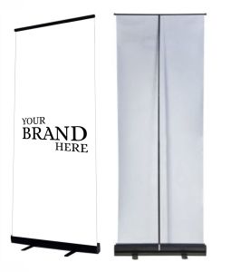 Plastic Roll-up Standees 6X3 Feet, Frame Material : MS Metal