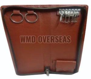 Leather Key Pouches, Color : Black, Brown, Tan