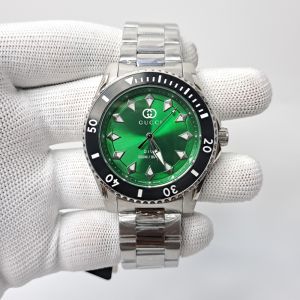 Gucci Dive YA136357 Green Dial Stainless Steel Swiss Watch