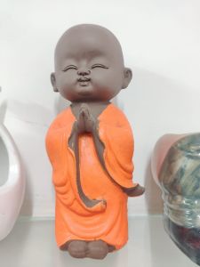 Baby Monk Idol Polyresin Namaste Buddha