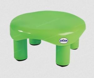 Plain Polished Parrot Green Plastic Bathroom Stool