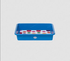 Plastic Blue Self Organizer Basket