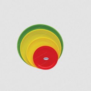 Smooth Plain Round Plastic Buffet Plate for Parties, Canteens, Events