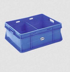 Solid Box Blue Milk Pouch Crates