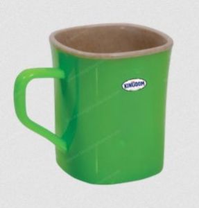 Square Wheat Fibre Beverage Cup, Color : Green
