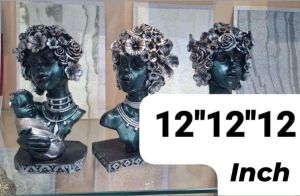 Polyresin 12 Inch African Art Sculpture, Packaging Type : Box