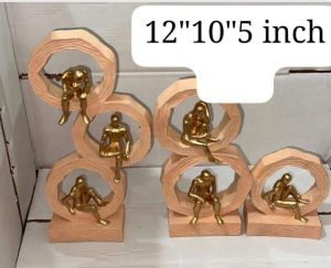 Polyresin Sitting Man Statue