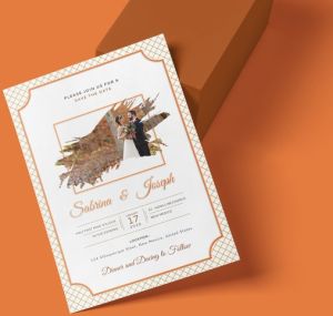 UV Wedding Invitations Card