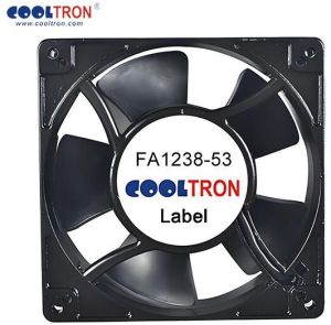 High-Performance AC Axial Fan, 127x127x38mm, Dual Voltage