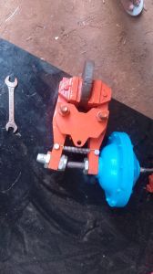 Cast Iron Pneumatic Active Disc Brakes, Color : Blue 10-15inch