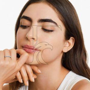 Polished Silver Diamond Rings Standard, Gender : Female